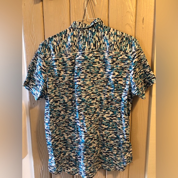 Calvin Klein patterned button up - Picture 2 of 4